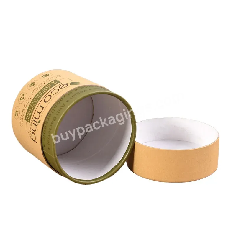 Hot Selling Kraft Round Boxes Custom Packaging Tea Candy Snack Paper Box With Your Own Logo