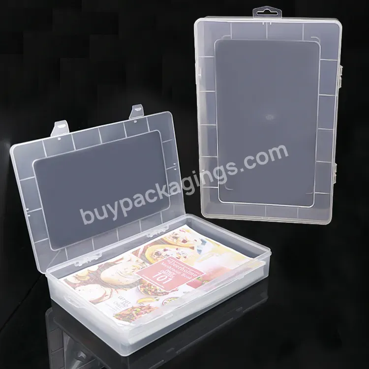 Hot Selling Large Document Paper Organizer In Clear Transparent Plastic Square Office File Storage Tool Box - Buy Plastic Box Transparent,Large Plastic Tool Box,Plastic Square Box.