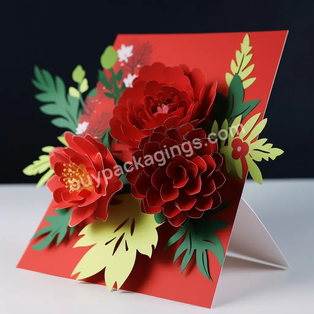 Hot Selling Luxury Best Mom Ever Greeting Cards Printing Exclusive For Mother's Day Pop Up Card