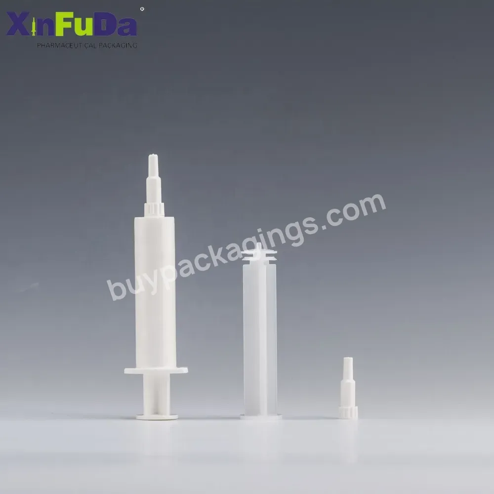 Hot Selling Packaging Pe White Disposable Opaque Syringe Injection Cattle Medical 10 Ml Syringe For Animal Veterinary Use