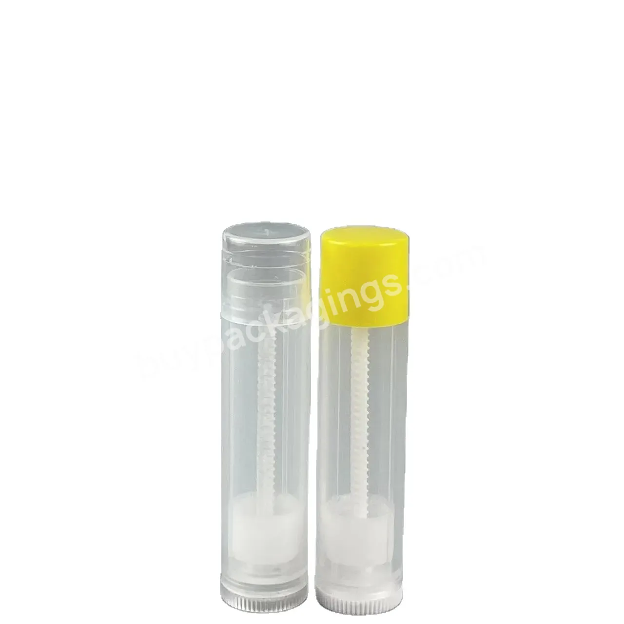 Hot Selling Plastic Empty Cosmetic Packaging Lip Balm Container 4g 5g Colorful Plastic Lipstick Tube Wholesale