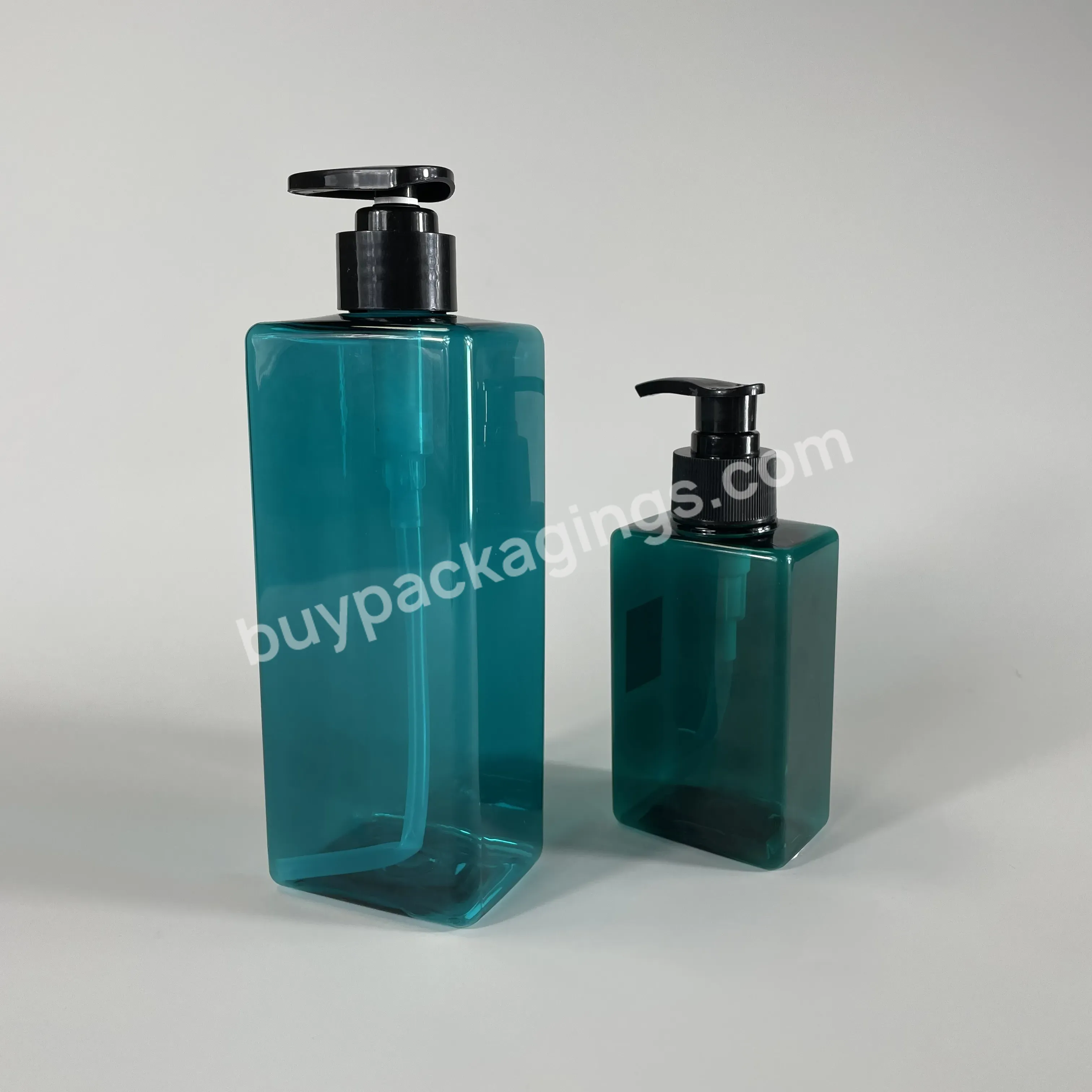 Hot Selling Plastic Shampoo Bottle 250ml 500ml Pet Luxury Lotion Plastic Bottle With Pump