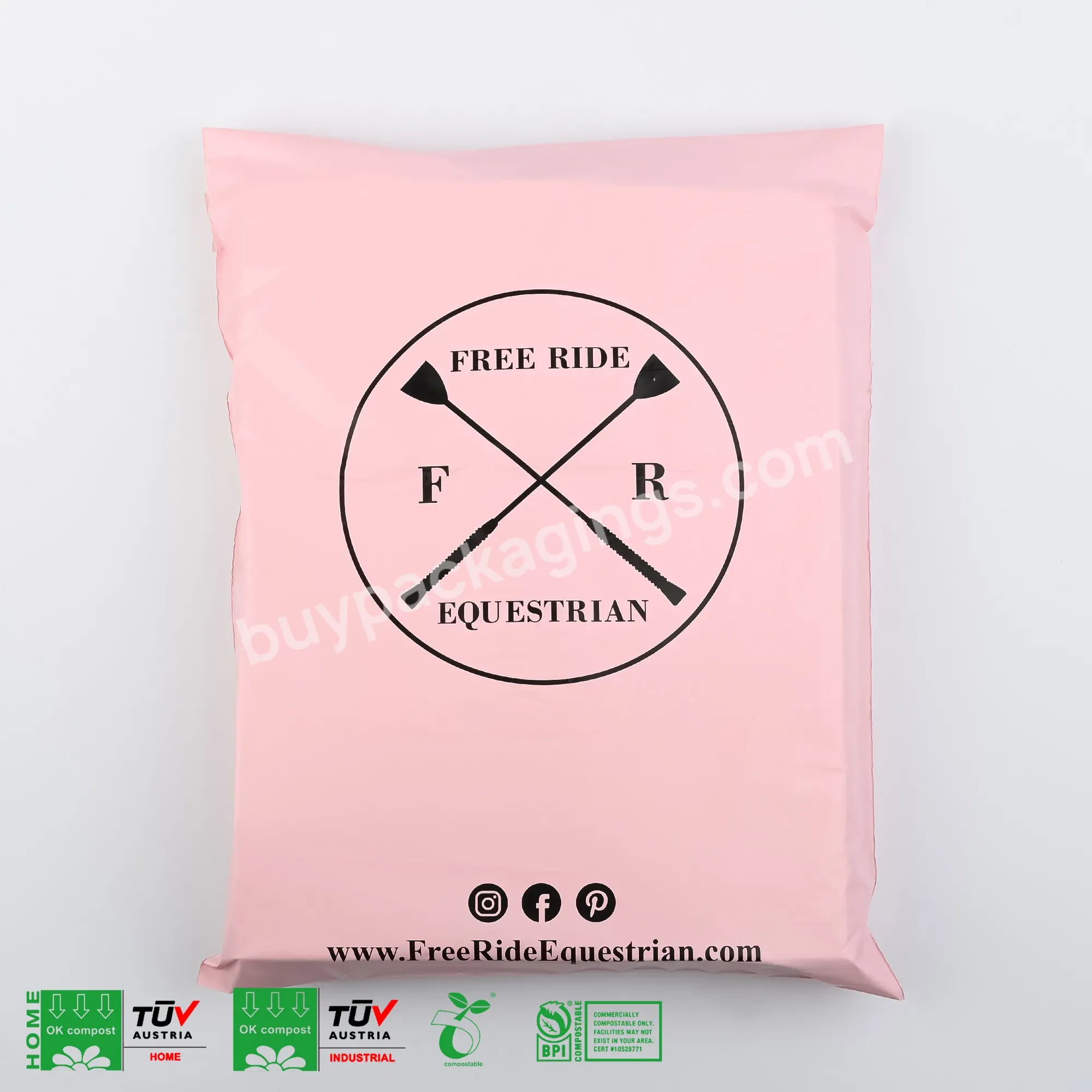 Hot Selling Poly Mailer Custom Strong Adhesive Pink Mailers Tear-proof Mailer Bag Plastic