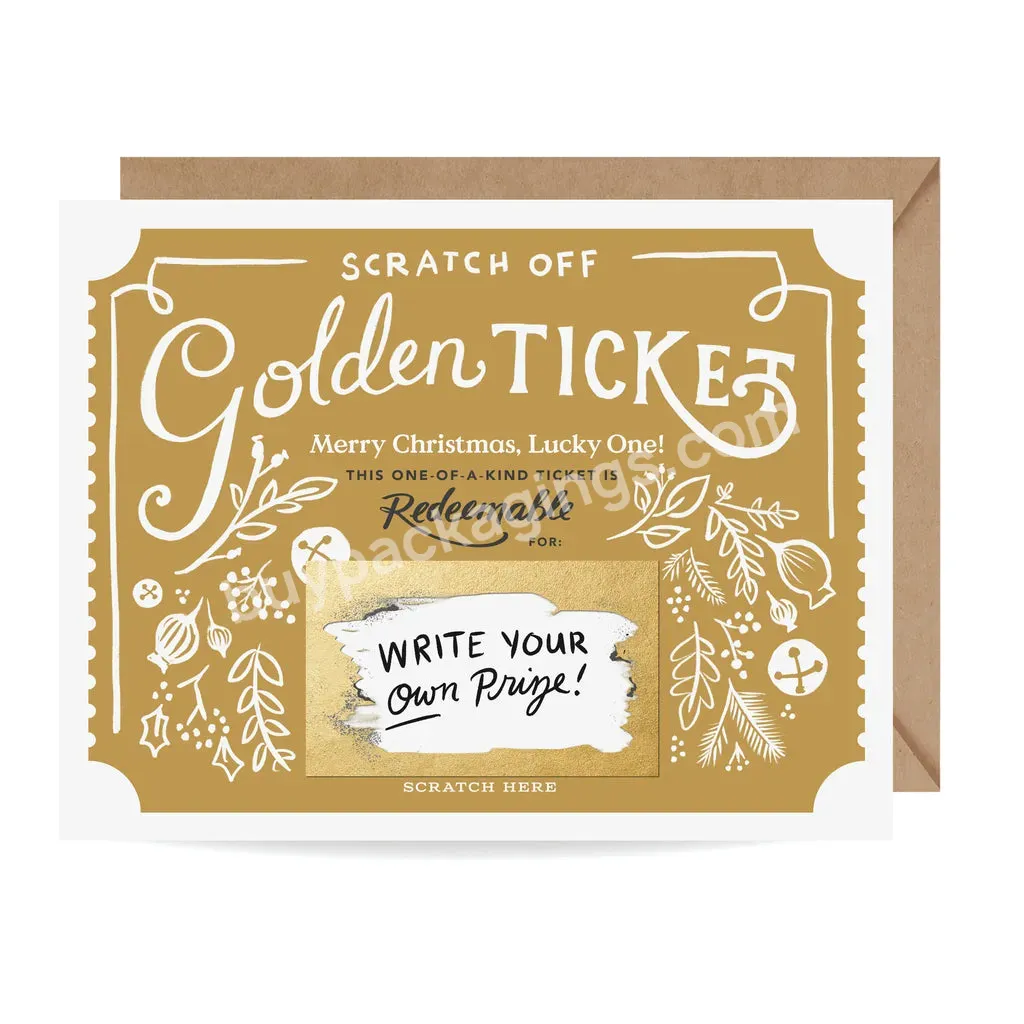 Hot Selling Printing Service Event Lottery Ticket Maker Paper Scratch Gift Voucher - Buy Wholesale Scratch Off Lottery Card,Print On Demand,Paper For Movie Tickets Entrance Boarding Pass.