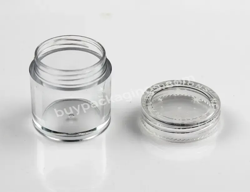 Hot Selling Ps Transparent Empty Cosmetic Containers Bottle Contenitori Cosmetici Jar 10gram Plastic Jars With Lid