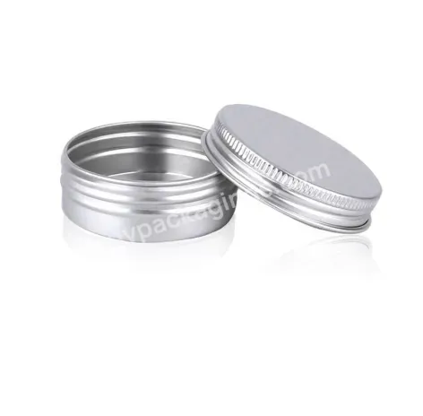 Hot Selling Round Silver Jars Custom Aluminum Tin Can Metal Tins Container With Lid Wholesale
