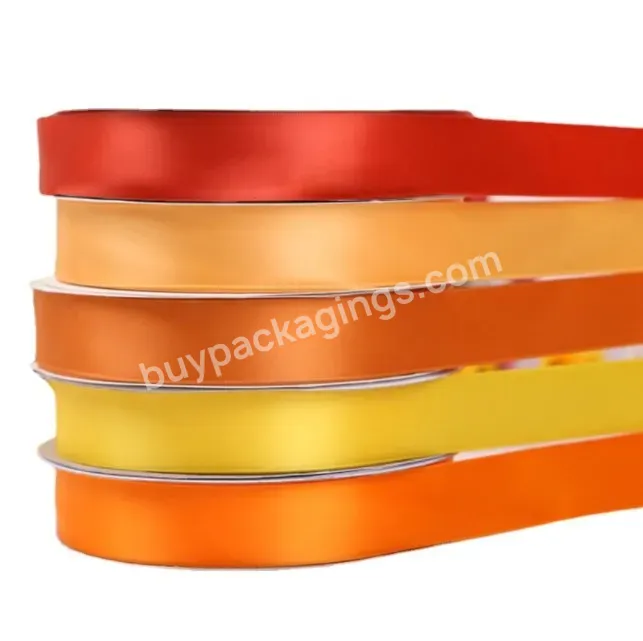 Hot Selling Single Side Custom Silk Gift Ribbon With Logo Polyester Grosgrain Ribbon