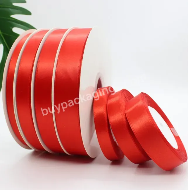 Hot Selling Single Side Custom Silk Gift Ribbon With Logo Polyester Grosgrain Ribbon