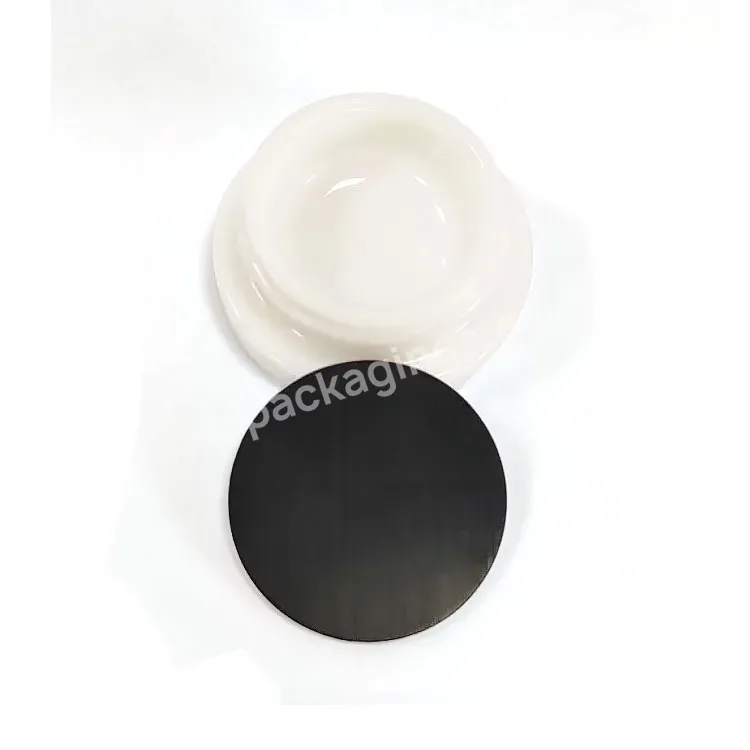 Hot Selling Small 5ml 9ml Ptfe Liner White /black Glass Concentrate Jar With Lid 3g 5g Clear Concentrate Glass Jars With Crc