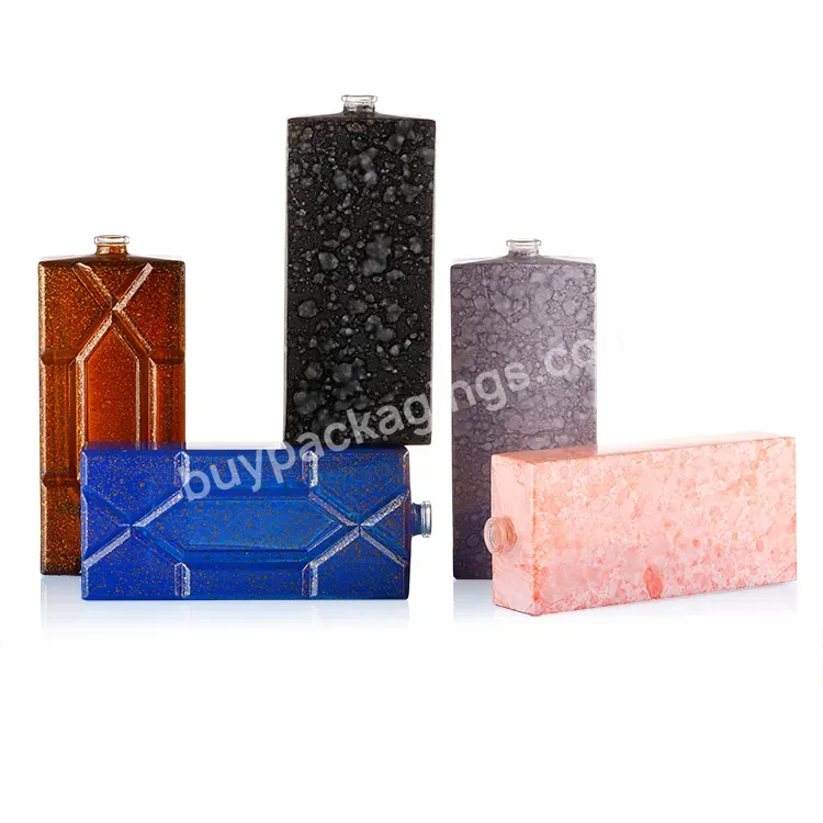 Hot Selling Square Perfume Empty Glass Bottles For Bottle Decoration