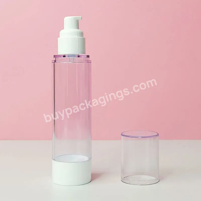 Hot Selling Transparent Plastic As Night Repair Facial Cream Toner Container Empty 120ml Airless Bottle