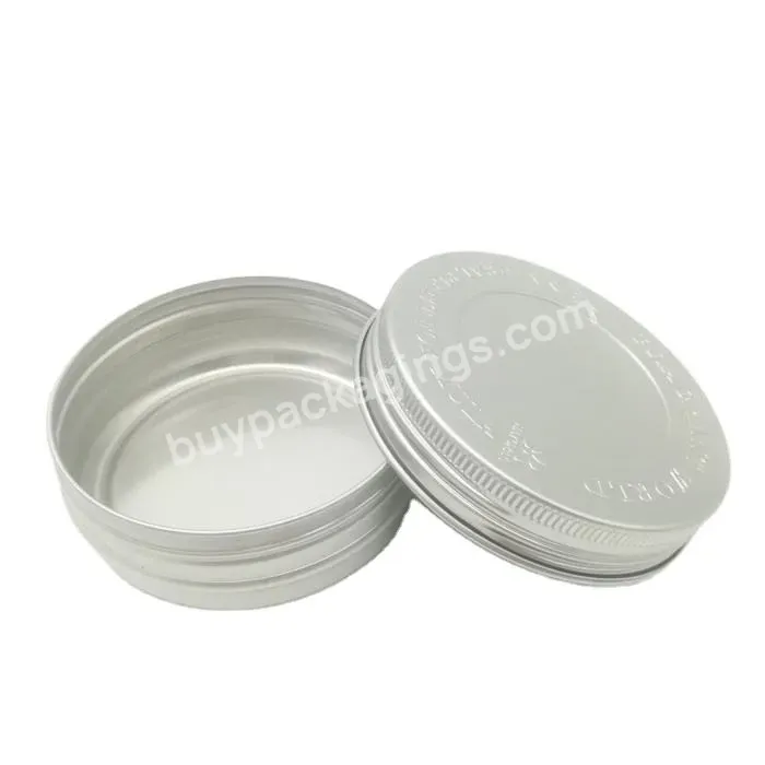 Hot Selling Wholesale 30g 50g 100g Screw Top Metal Containers Aluminum Jar Tin Can With Lids