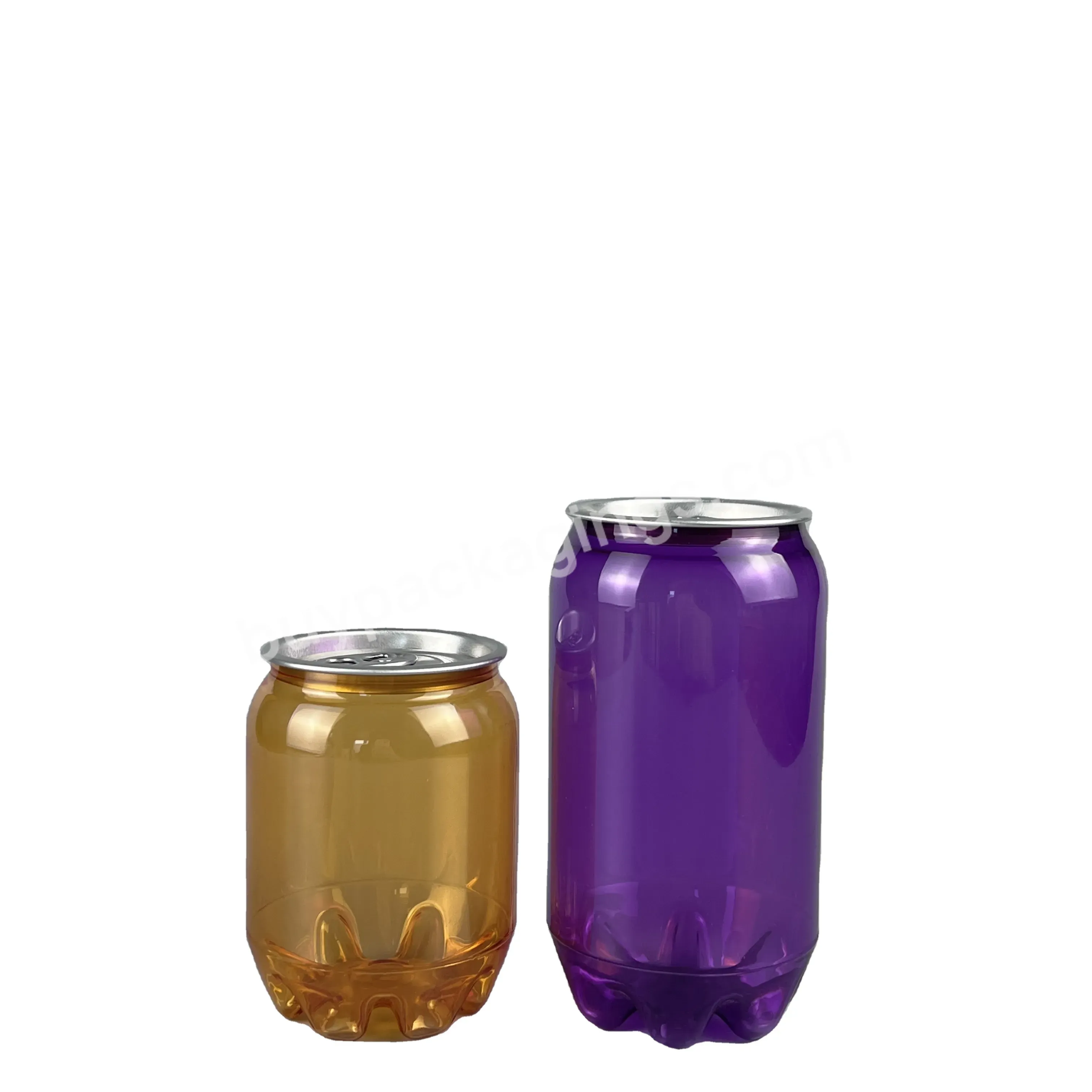Hot Selling Wholesale Custom Sizes Hot Selling Plastic Soft Drink Cans Empty Clear Soda Bottles With Easy Open Lids