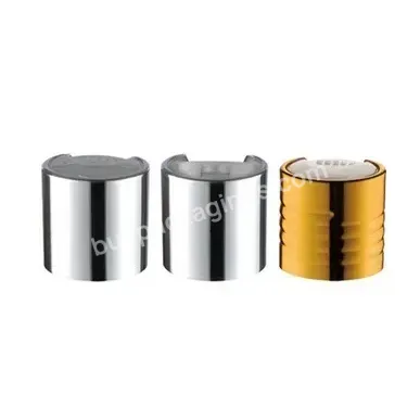 Hot Shiny Silver / Golden Aluminum-plastic Disc Top Cap