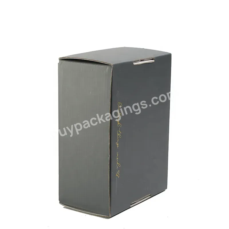 Hot Stamping Foil Logo Printed Corrugated Paper Packaging Shipping Clothing Mailer Boxes For Baseball Caps