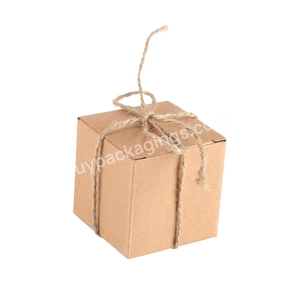 Hot Stamping Silver Gold Gift Cardboard Kraft Packing Box Paper Gift