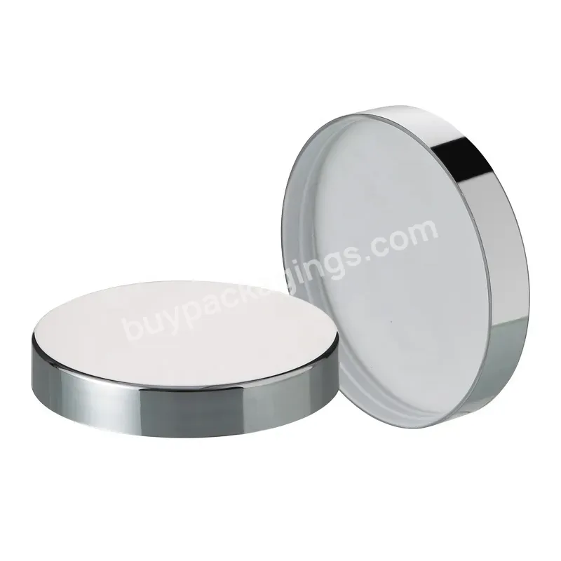 Hot Stock Ready To Ship Rts 89mm Glossy Silver Screw Lid Large Size Cream Jar Screw Lid