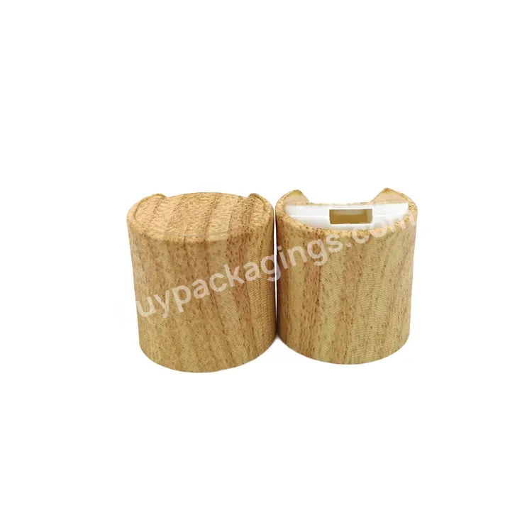 Hot Water Transfer Printing Wood Look Disc Top Cap