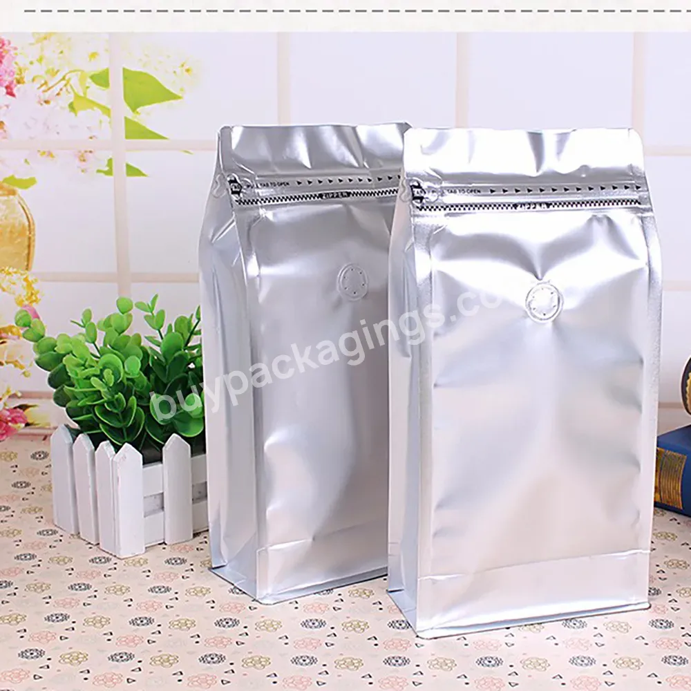 Hot Wholesale Eight Side Seal Heat Stand Up Pouch Ziplock Food Flat Bottom Packaging Bag For Coffee Tea Nut Bags - Buy Hot Wholesale Eight Side Seal Heat Stand Up Pouch,Ziplock Food Flat Bottom Packaging Bag,Bag For Coffee Tea Nut Bags.