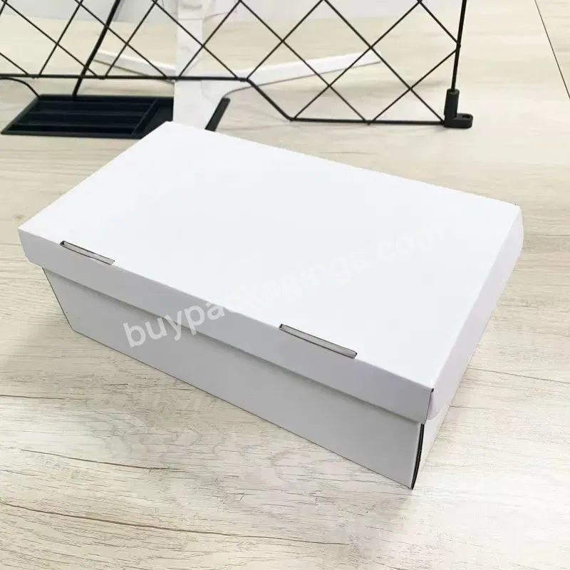 Hot World Welcome Custom Logo Design Paper Boxes Packing Shipping Wholesale Luxury Shoe Box