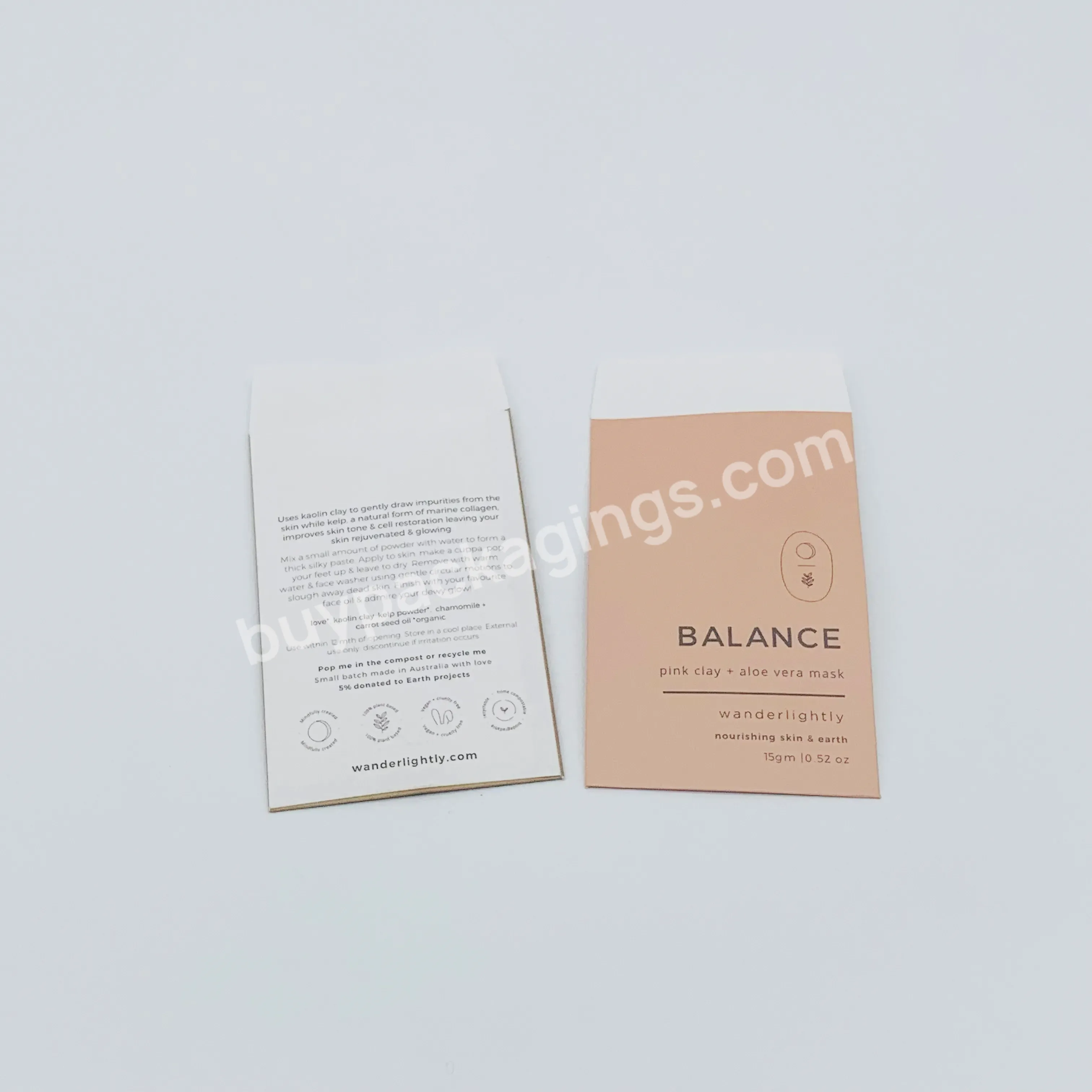Hotel Room Invitation Product Introduction Card Holder Pearl Coated Paper Tiny Mini Envelope With Customized Printing