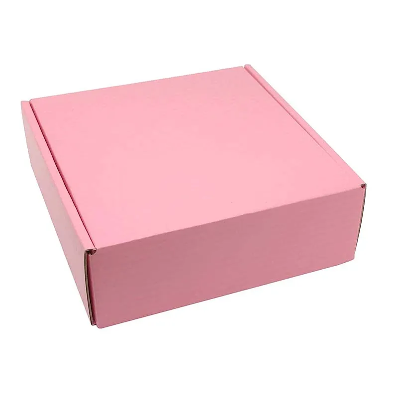 Hotsale Packaging Box Supplier Cardboard Literature Mailers Light Pink Shipping Boxes for Small Business