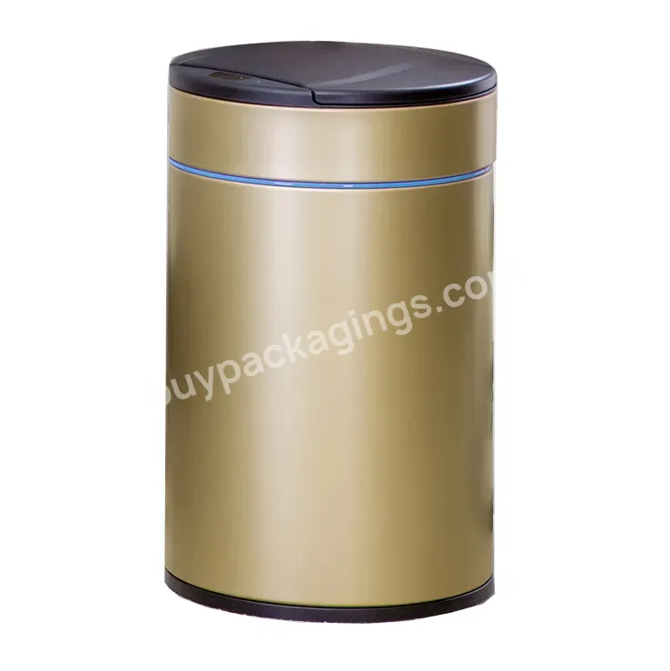 Household Electric Trash Can Stainless Steel Trash Can Trash Can Automatic Use For Indoor Kitchen Hotel Supermarket