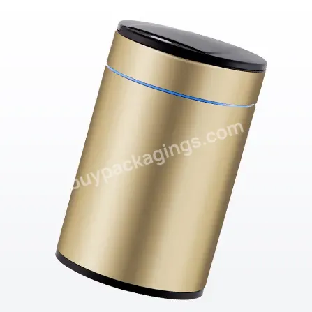 Household Electric Trash Can Stainless Steel Trash Can Trash Can Automatic Use For Indoor Kitchen Hotel Supermarket