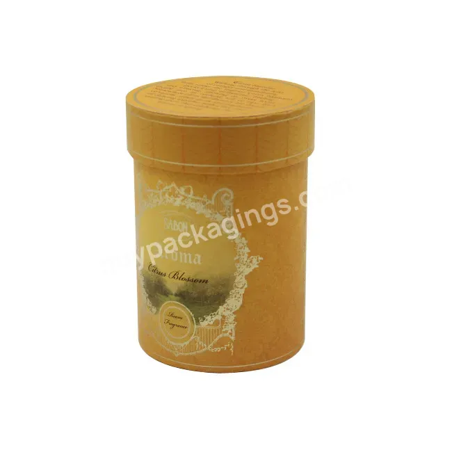 Hs Handmade Eco Friendly Boxes Custom Cylinder Round Paper Tube Tea Packaging Box