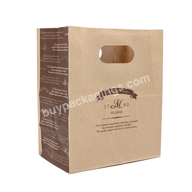 Huizhou Paper Bags Die Cut Gift Bag With Twist Handle
