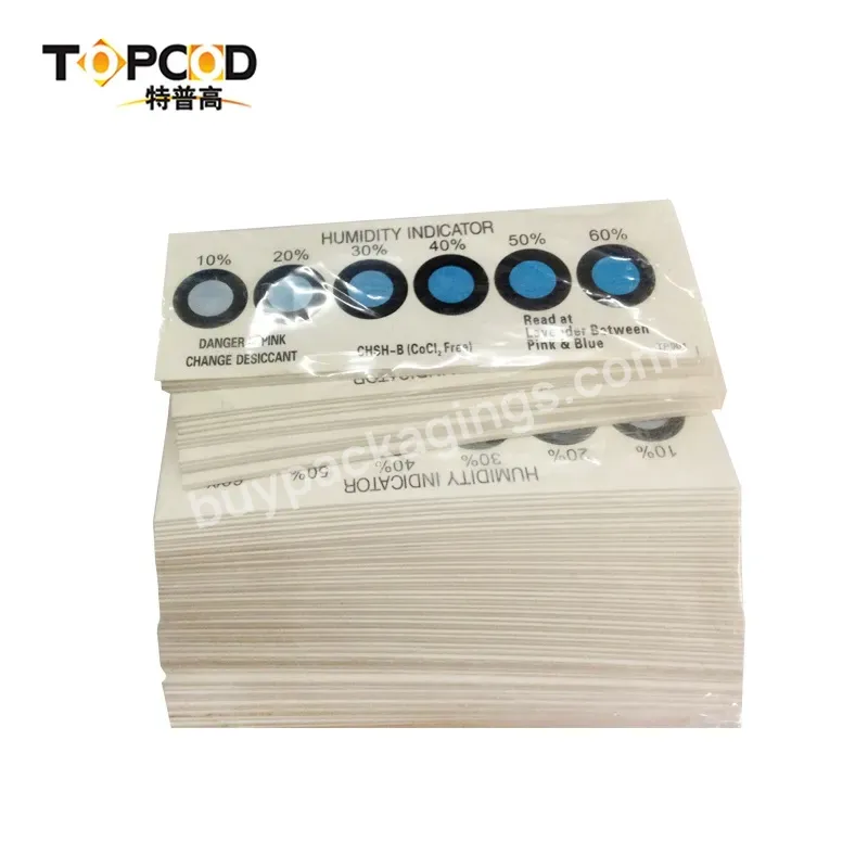 Humidity Indicator Card 6dots Cobalt Dichloride Free Humidity Indicator Card - Buy The Hic Is Used To Test The Humidity Of The Sealed Package.,Humidity Sensor Card,Humidity Control Packets.