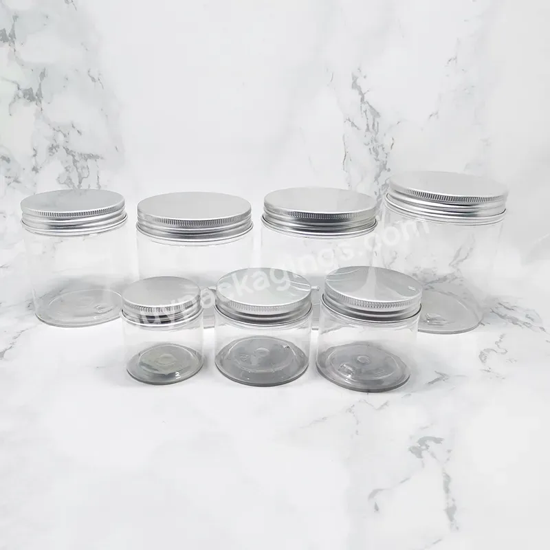 In Stock 100ml 150ml 200ml 250ml 300ml 500ml 8oz Food Packaging Containers Plastic Cosmetic Cream Jar With Lids