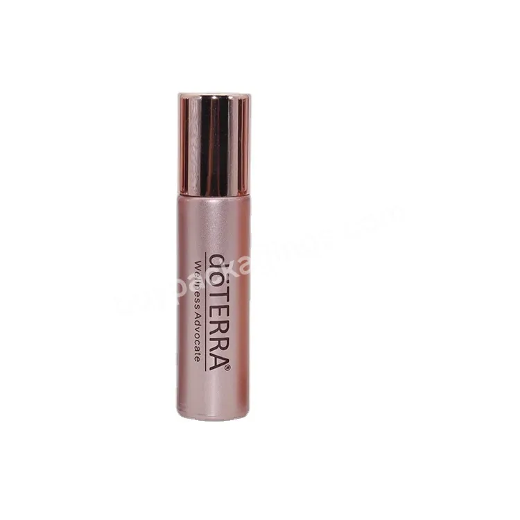 In Stock ! 10ml Doterra Youngliving Essential Oil Rose Gold Glass Roll On Bottle With Metal Roller Ball