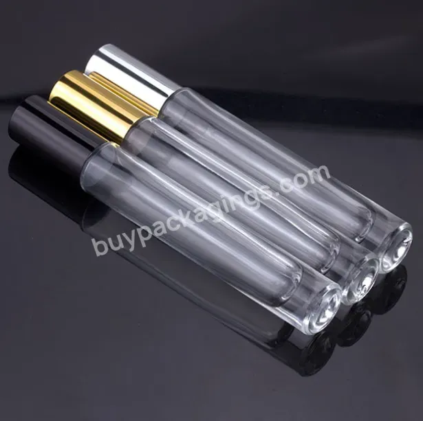 In Stock ! 10ml Long Slim Empty Glass Roll On Perfume Bottles With Roller Ball