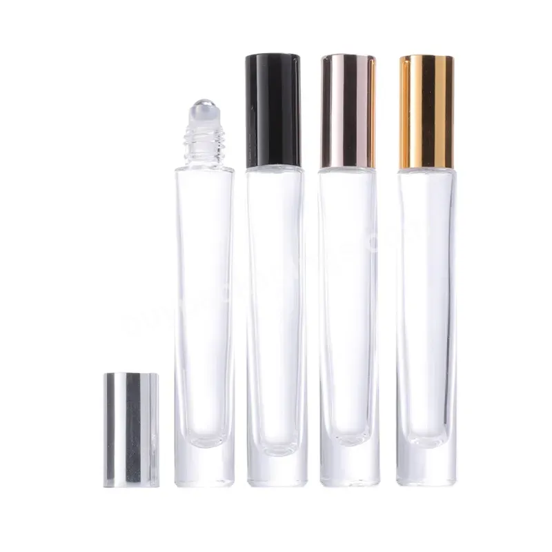 In Stock ! 10ml Long Slim Empty Perfume Glass Roll On Bottles High Quality