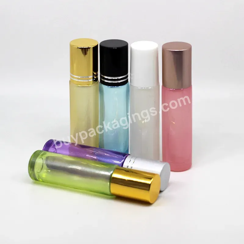 In Stock 10ml Thick Pearl Essential Oil Glass Roll On Bottle