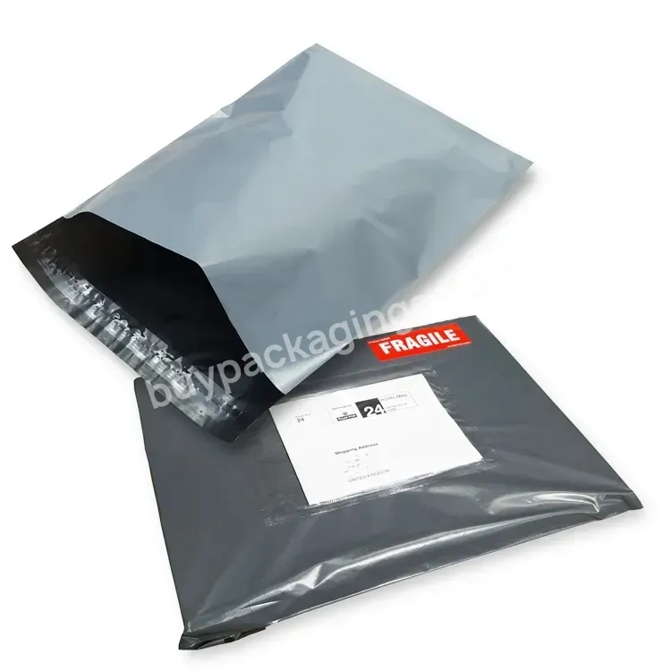 In Stock 10x13 Poli Bag Logo Printing Custom Polly Mailers Grey White Black Mailer Bag Polybags For Packaging