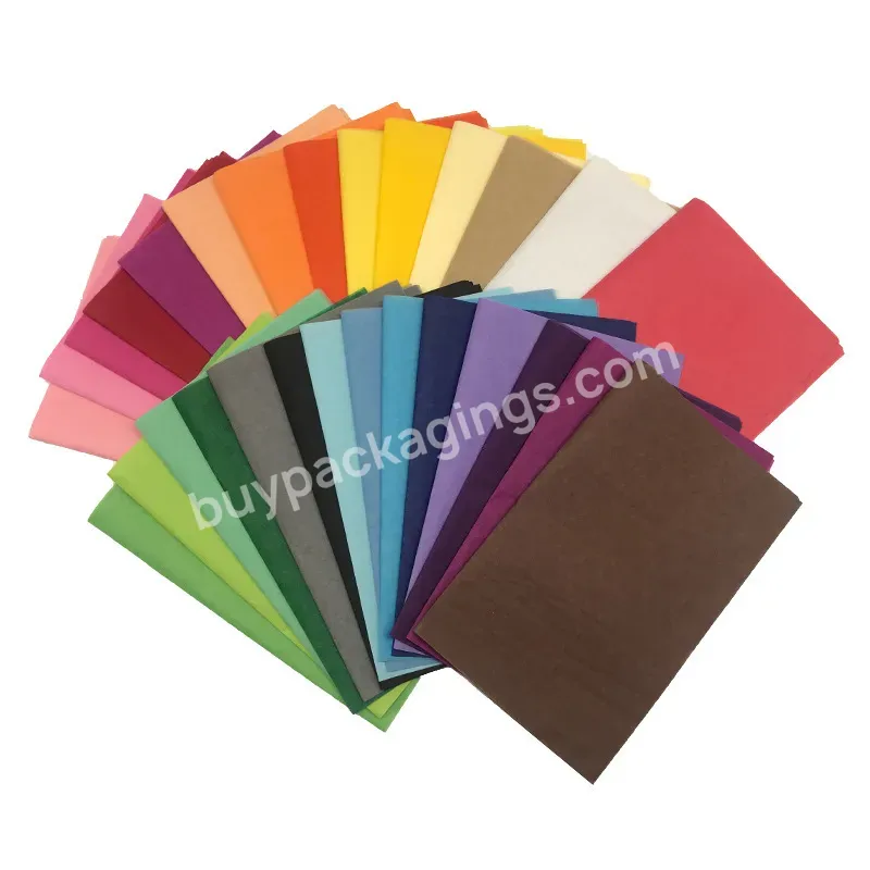 In Stock 17g Mf Wrapping Tissue Paper Pure Multicolor Printing Packing Paper For Packing Gift