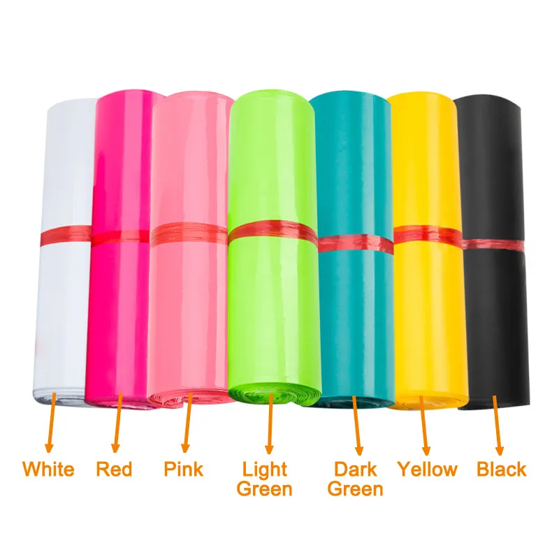 In Stock 17x30cm Colorful Express Self Adhesive Mail Carrier Parcel Courier Bag Malaysia Apparel Shipping Pouch Bags