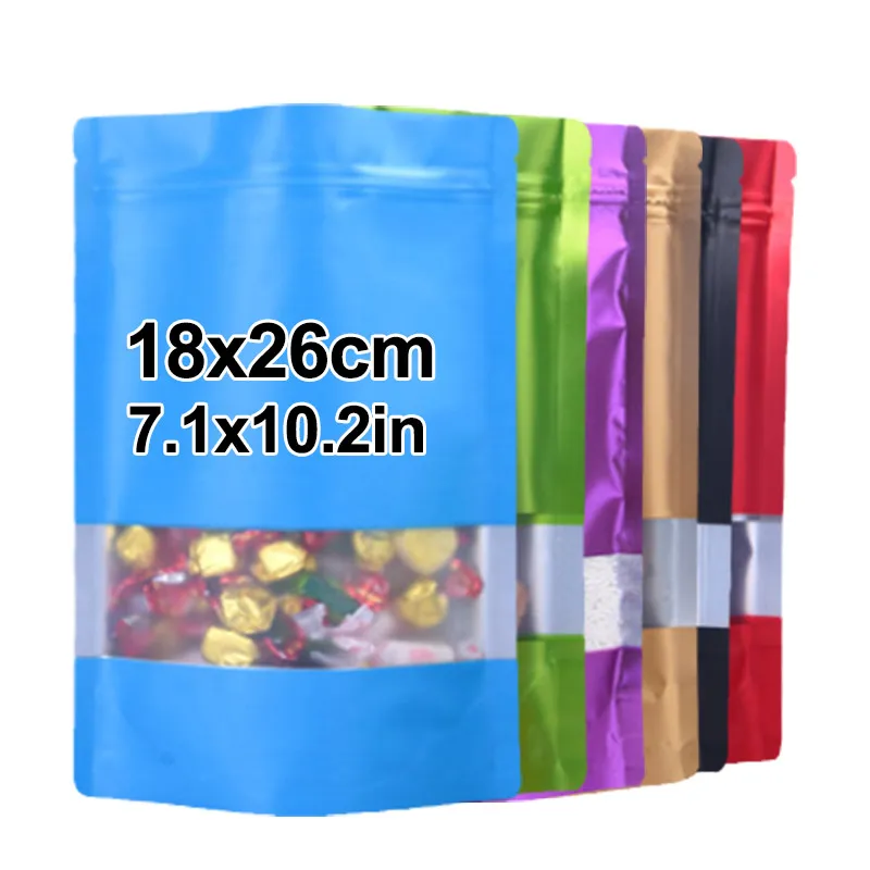 In Stock 18*26cm Multicolor Custom Logo Printed Shrimp Crab Aluminum Food Grade Packaging Zip Lock Plastic Zipper Bags