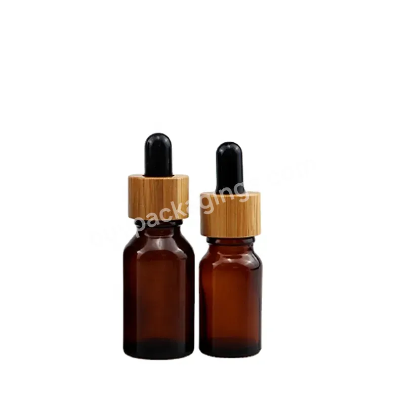 In Stock 30ml 50ml 100ml Hair Oil Bottles 10ml 15ml 20ml Amber Transparent Essential Oil Glass Dropper Bottle With Bamboo Lid