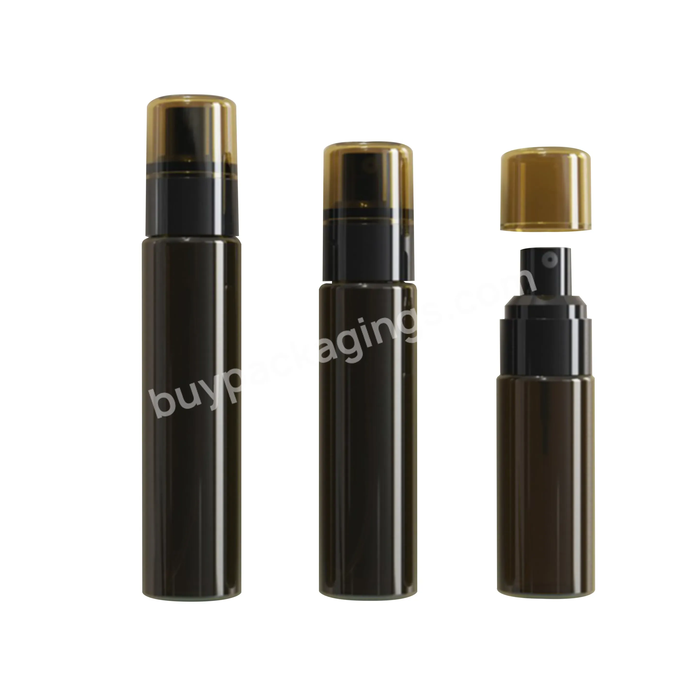 In Stock 30ml 50ml 60ml Amber Plastic Spray Bottle Perfume Spray Bottle Plastic Remover Toner Plastic Bottle