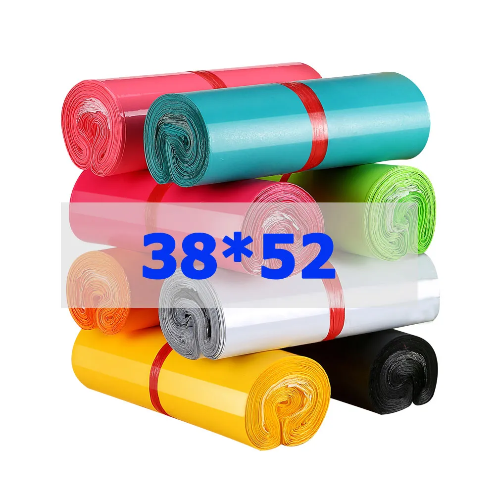 In Stock 38x52cm Colorful Express Self Adhesive Courier Clothing Packaging Plastic Poly Mailers Mailing Bags