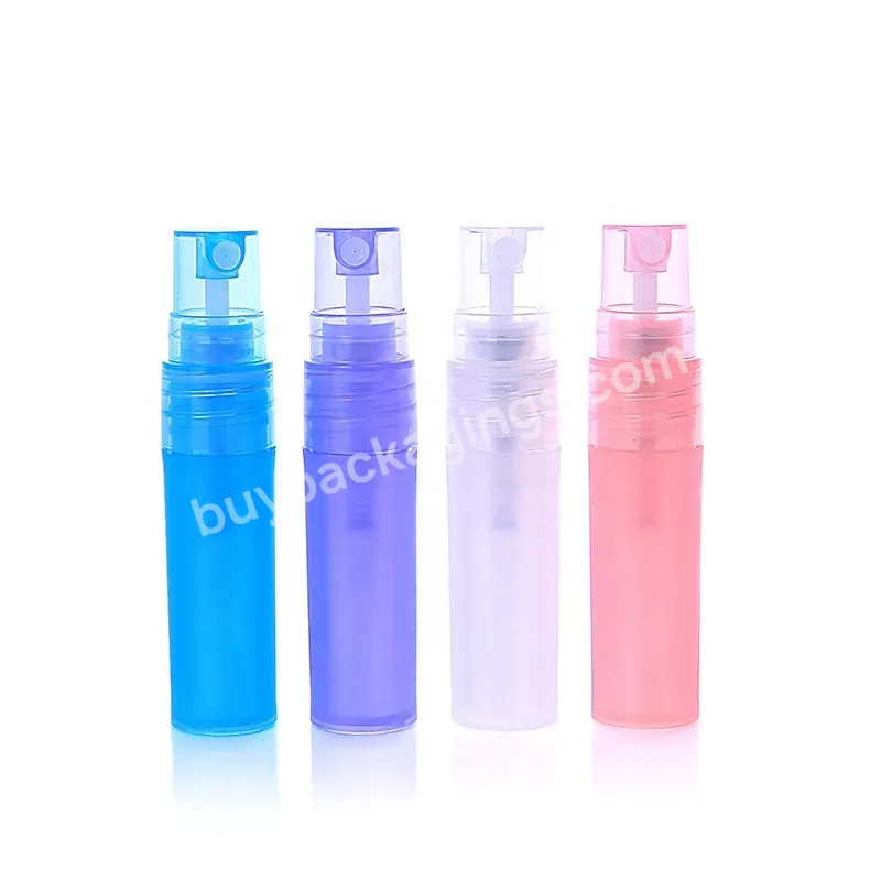 In Stock 3ml 5ml 10ml Frosted Pink Blue Pen Shape Pp Material Plastic Spray Bottles Perfume Tube Portable Perfume Sub-bottle