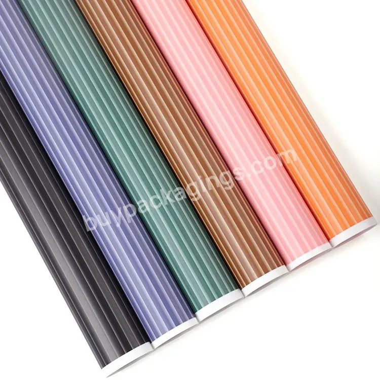 In Stock 58*58cm Waterproof Plastic Thin Film Wrapping Paper Flower For Festival Gift Packing