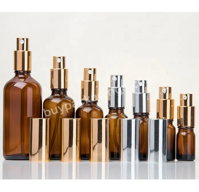 In Stock !5ml 10ml 15ml 20ml 30ml 50ml 100ml Amber Empty Glass Spray Bottle Cosmetic Custom Spray Bottle