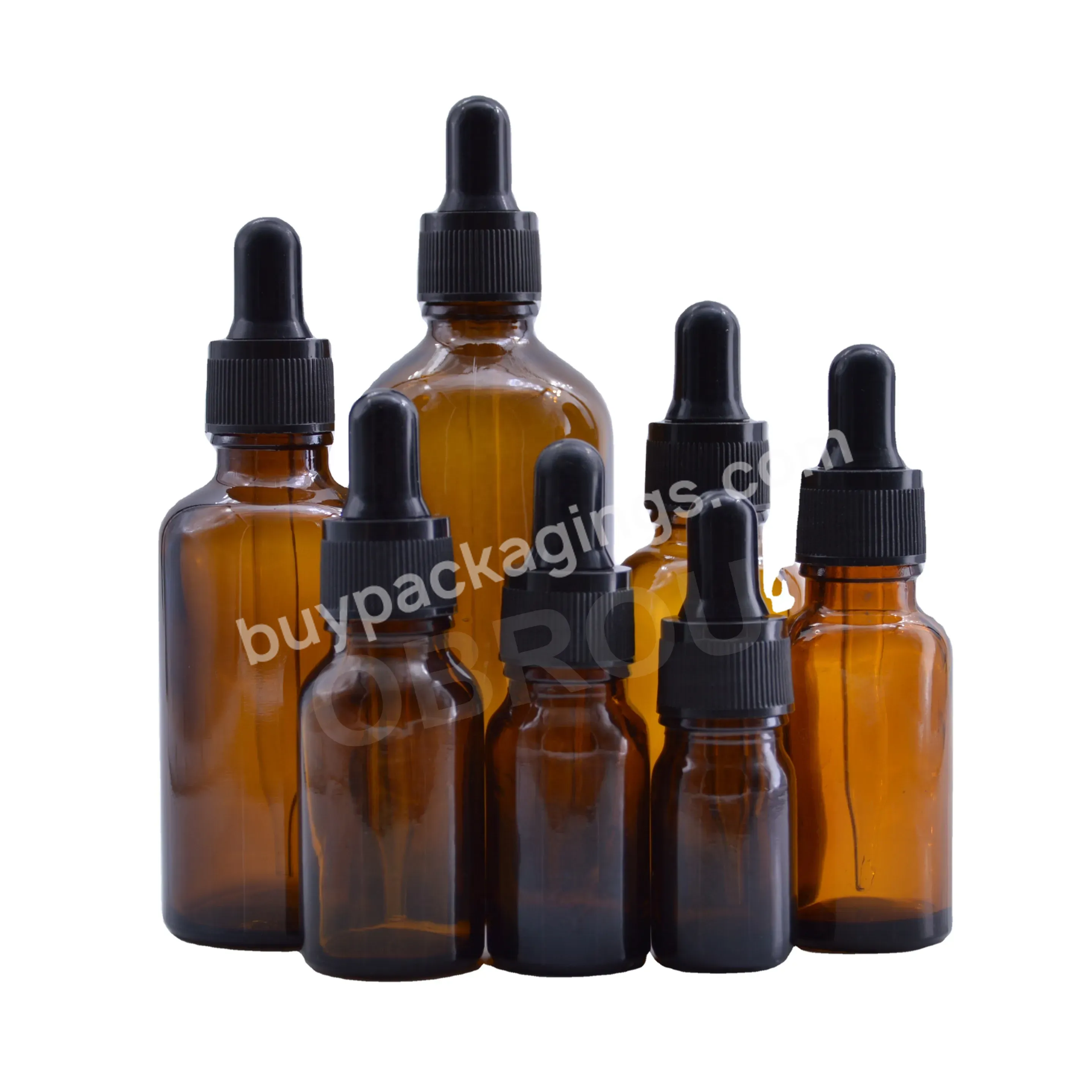 In Stock! 5ml 10ml 15ml 20ml 30ml 50ml 100ml Glass Amber Dropper Bottle With Screw Cap For Essential Oil Cosmetics