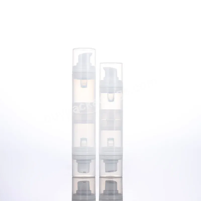 In Stock 5ml 10ml Double End Airless Plastic Lotion Serum Cream Bottle Serum Lotion Pump Dispenser Airless Bottle