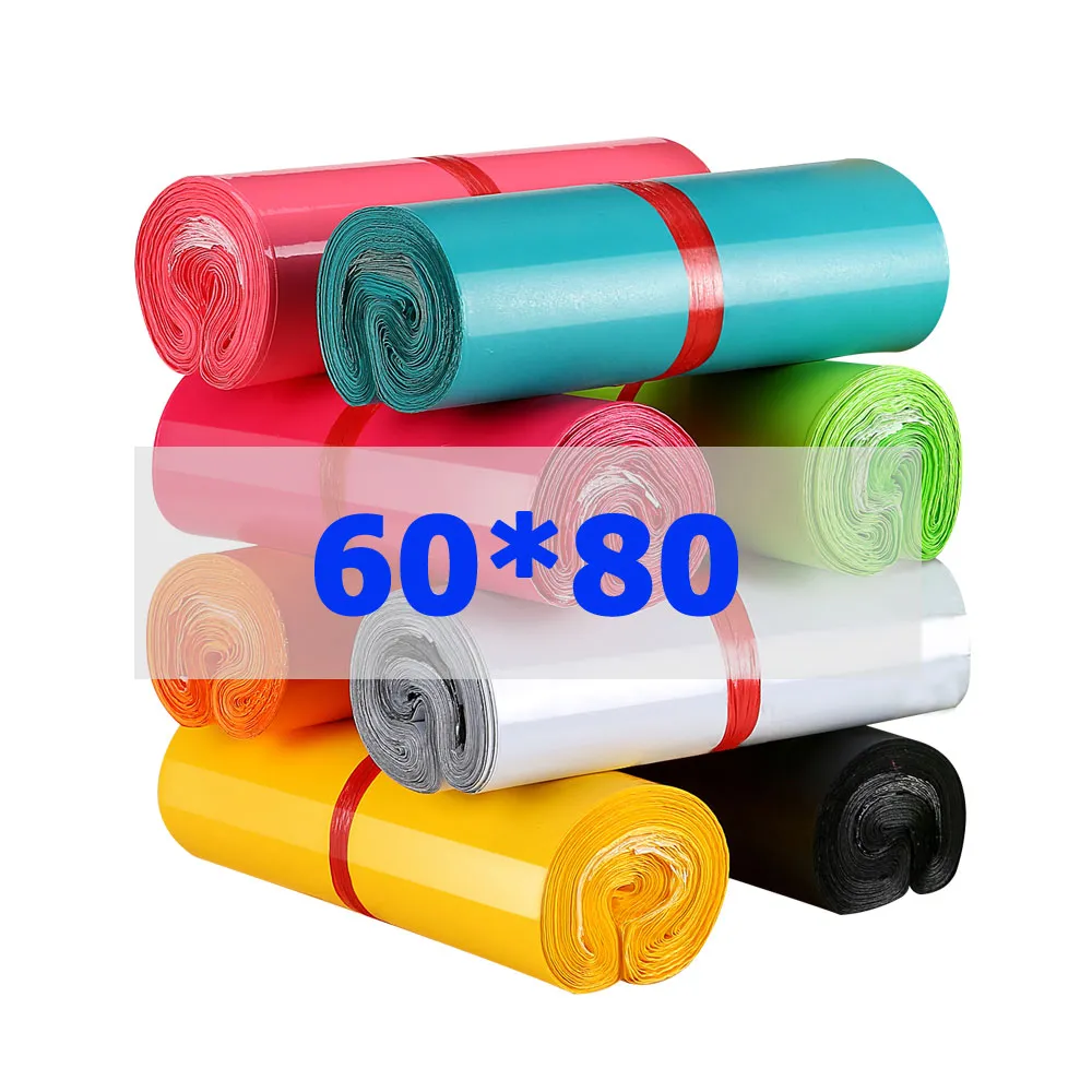 In Stock 60x80cm Colorful Yoga mat big Express Self Adhesive Courier Clothing Packaging Plastic Poly Mailers Mailing Bags