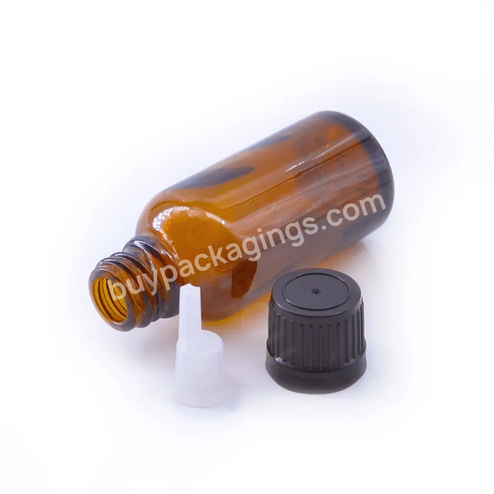 In Stock Amber 5ml 10ml 15ml 20ml 30ml 50ml 100ml Essential Oil Amber Glass Dropper Bottle With Europe Cap Orifice Reducer Tip